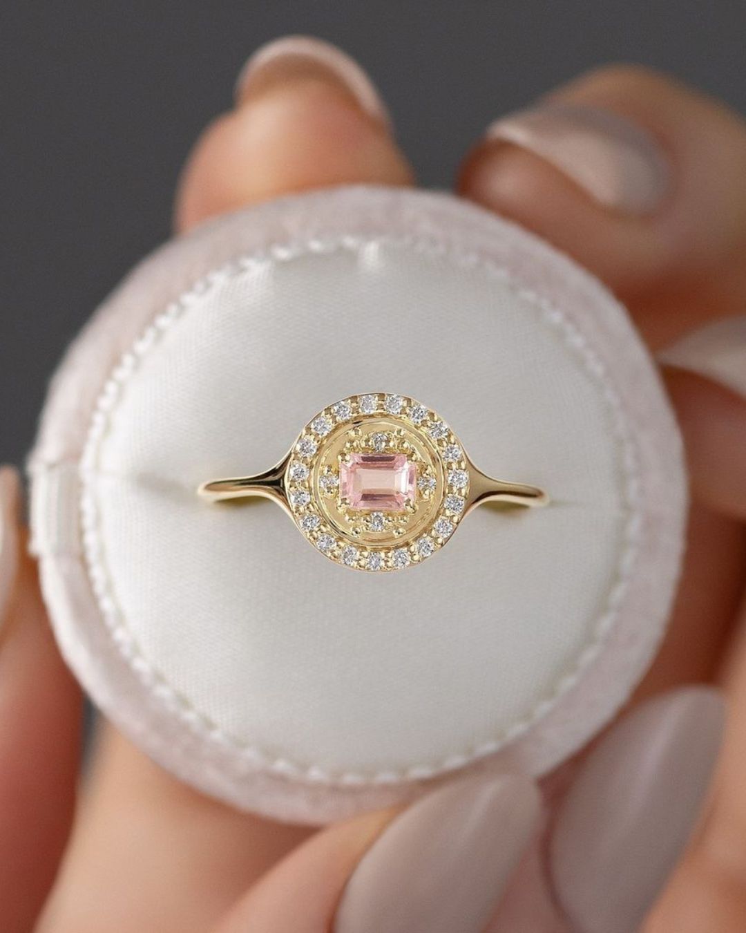 rose gold engagement rings simple rings2