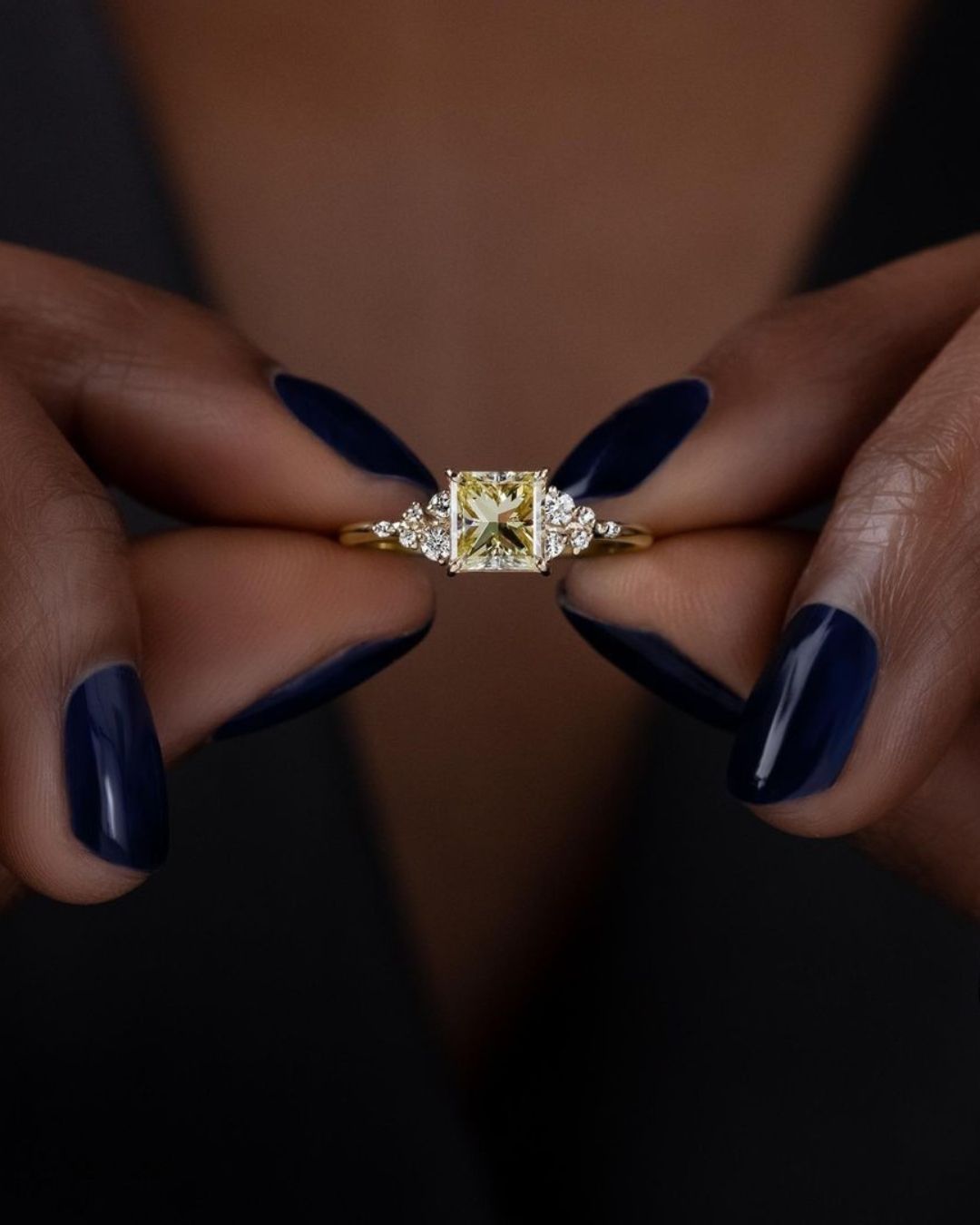 rose gold engagement rings simple rings1