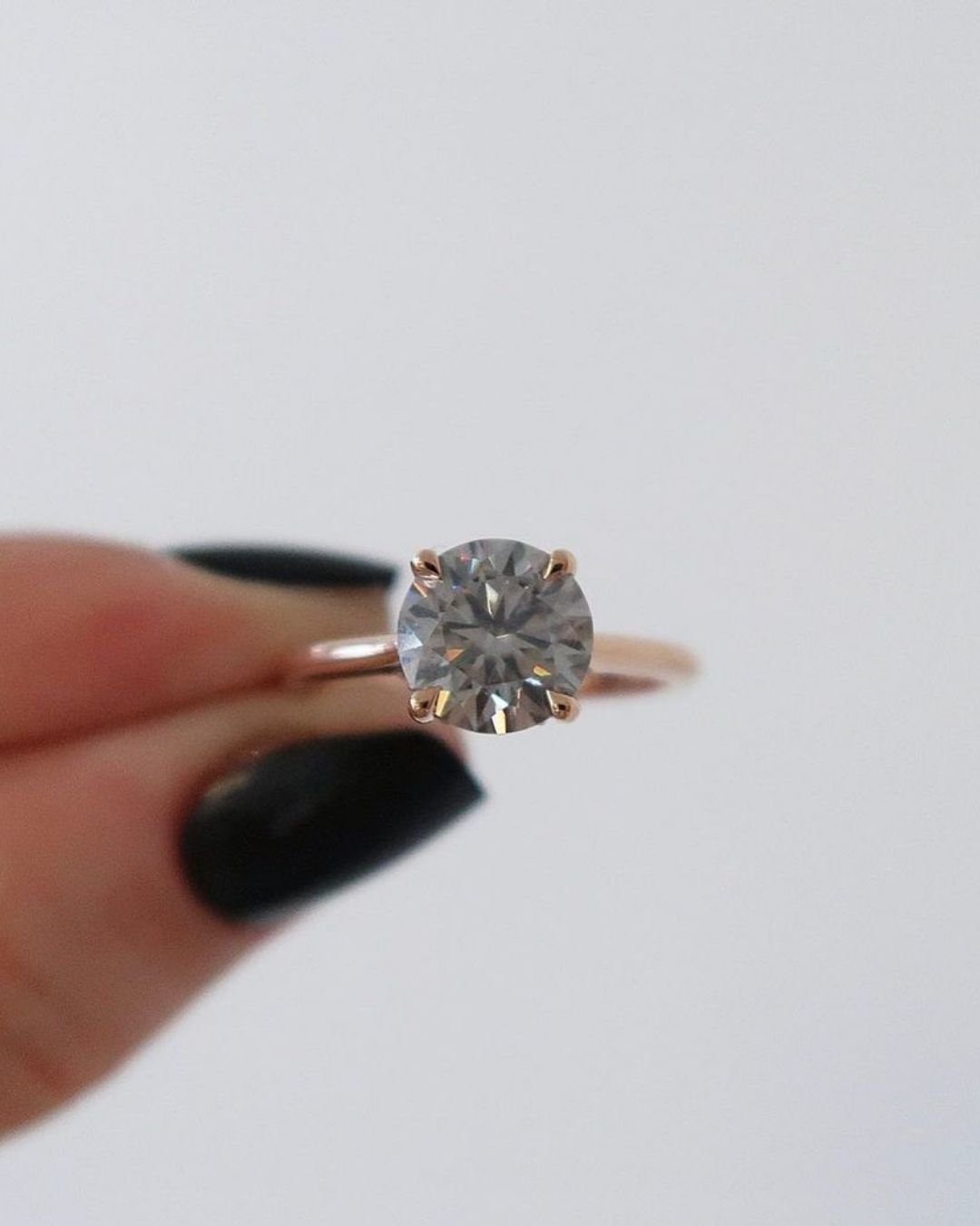 rose gold engagement rings simple rings1