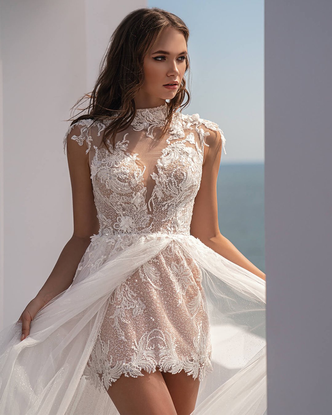 sexy short wedding dress