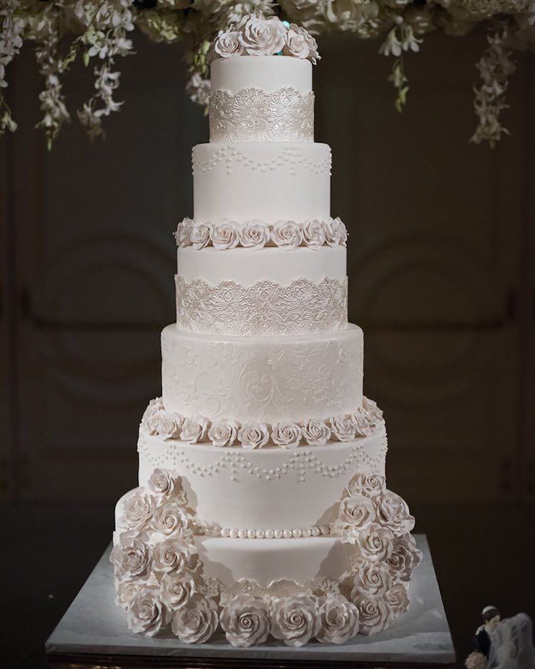 simple elegant chic wedding cakes chic white cake John and Joseph Photography