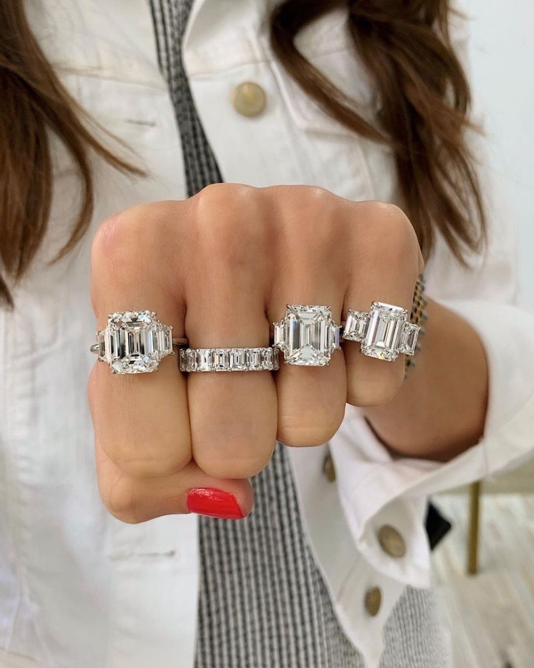 three stone engagement rings 3 stone stylish modern rings