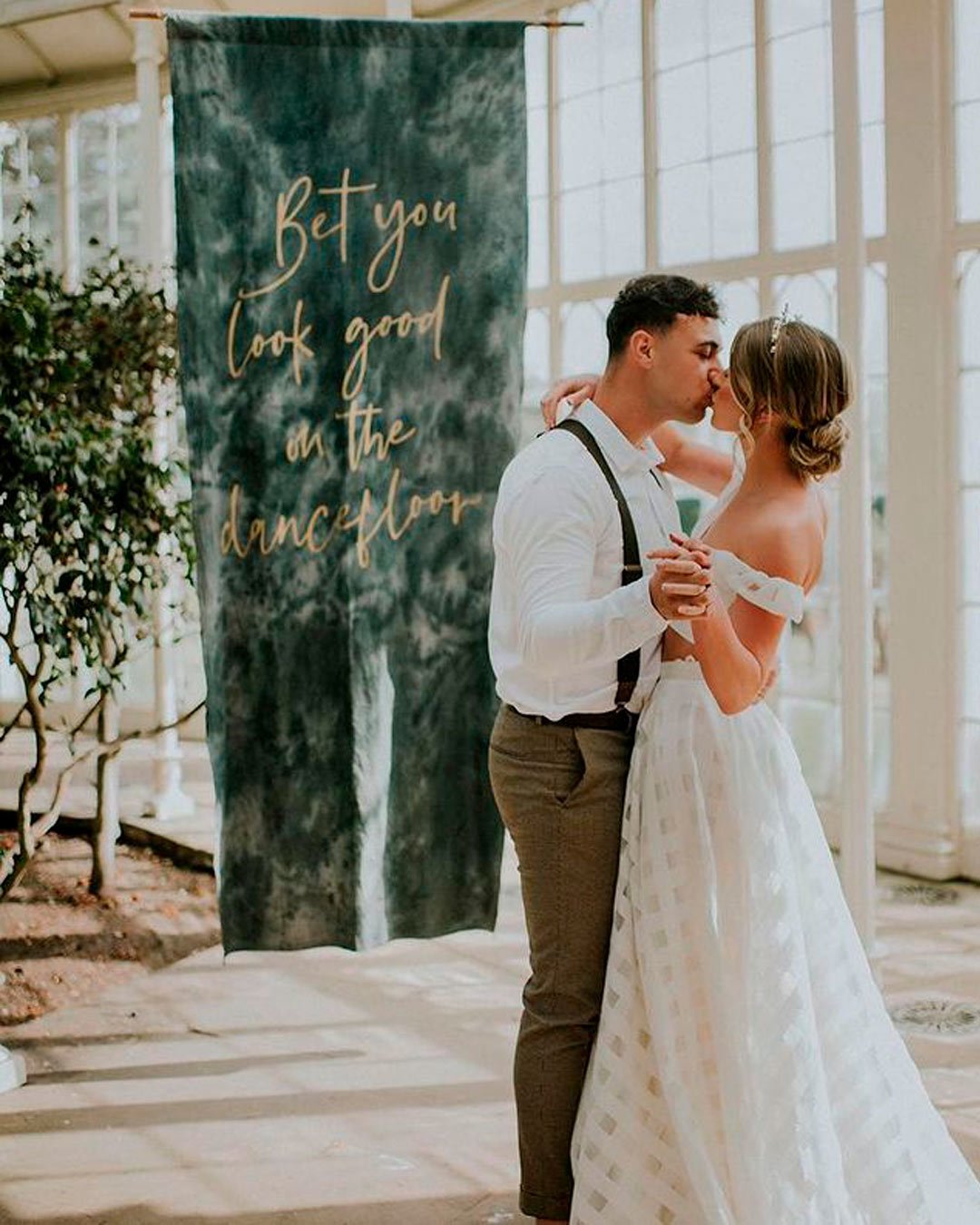 velvet wedding ideas backdrop lettering