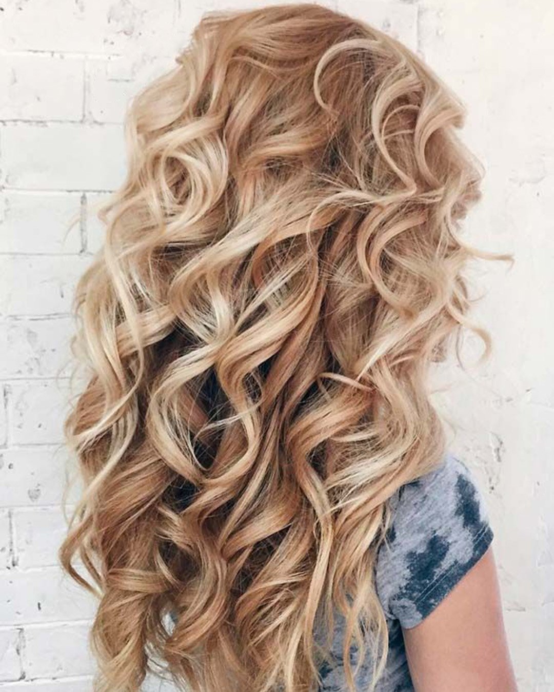 wedding hairstyles down curly volume long lee4you
