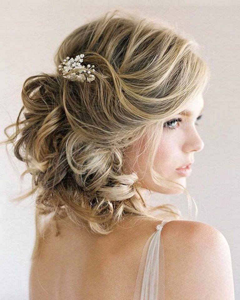 wedding hair short hair