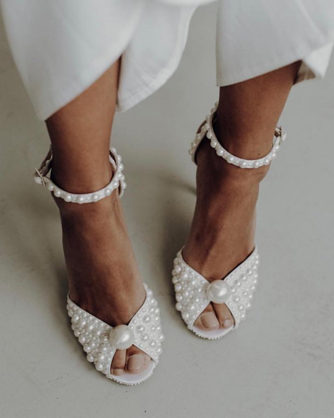 shoes for a beach wedding bride