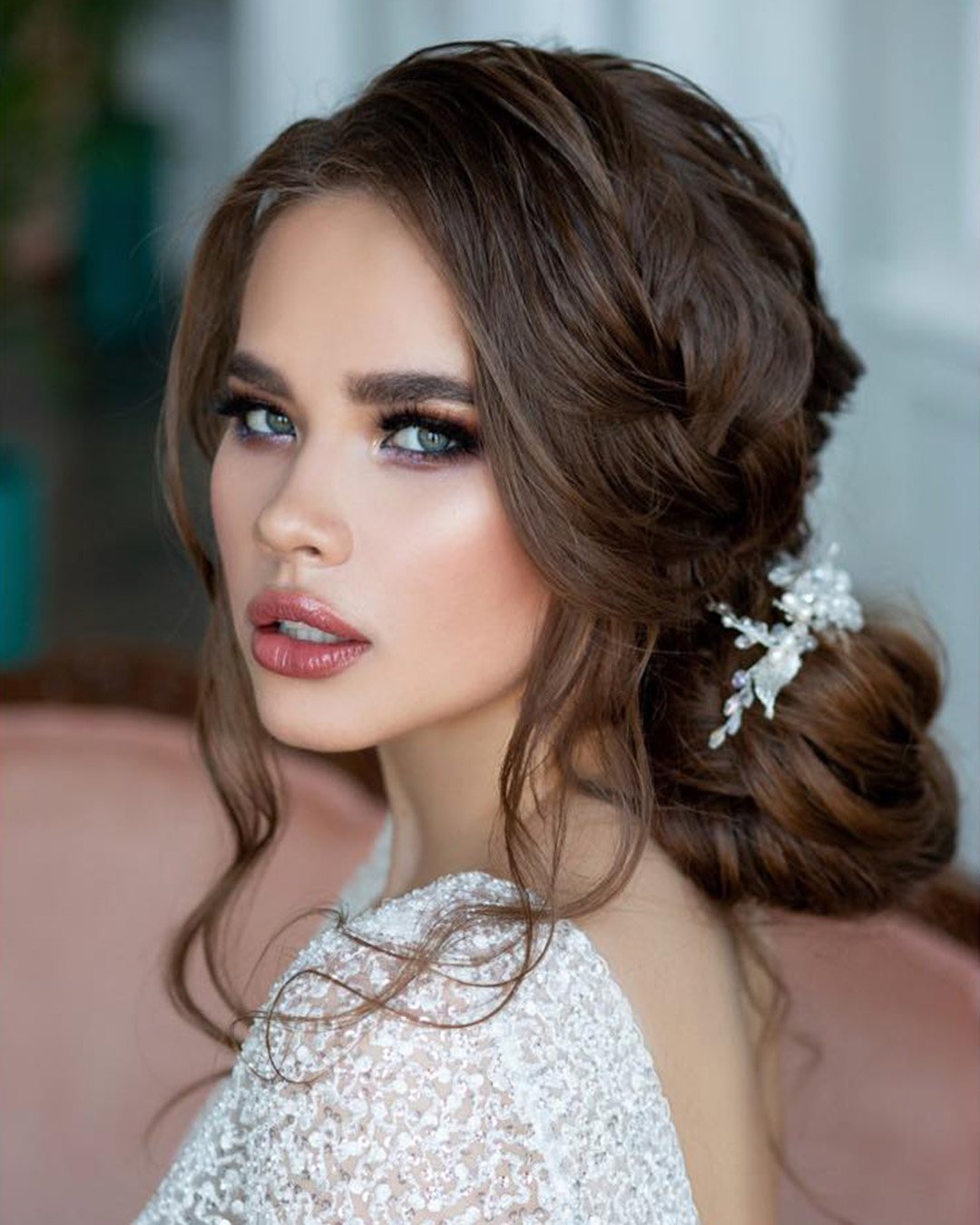 boho wedding makeup fresh elegant long lashes elstile