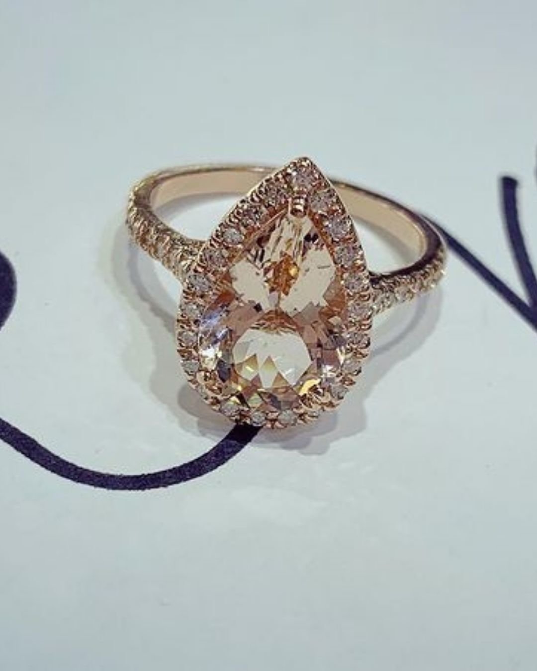 cheap engagement rings morganite rings2