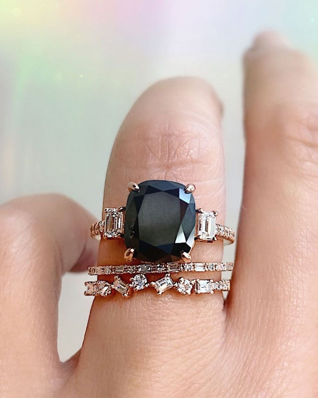 diamond engagement rings black diamond ring