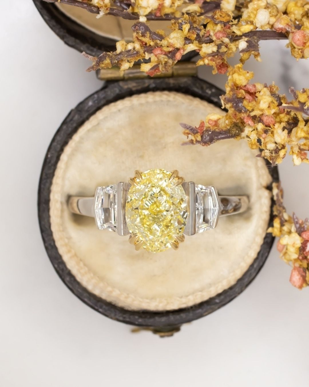 diamond engagement rings black & yellow diamond rings