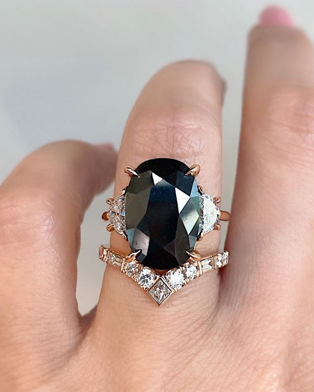 diamond engagement rings wedding set black diamond