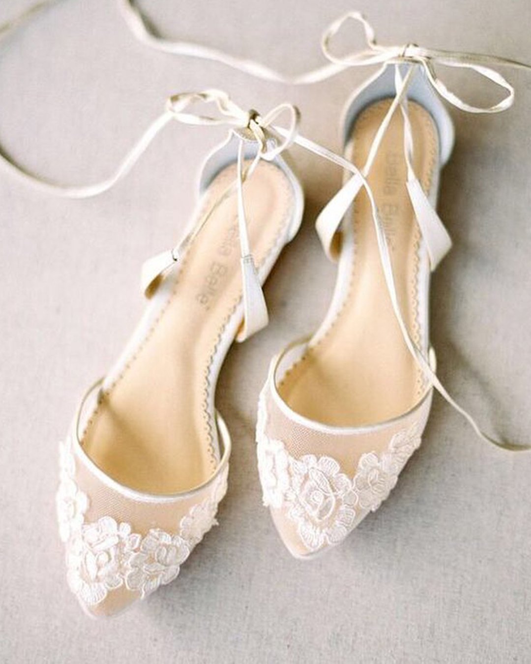 plain bridal shoes