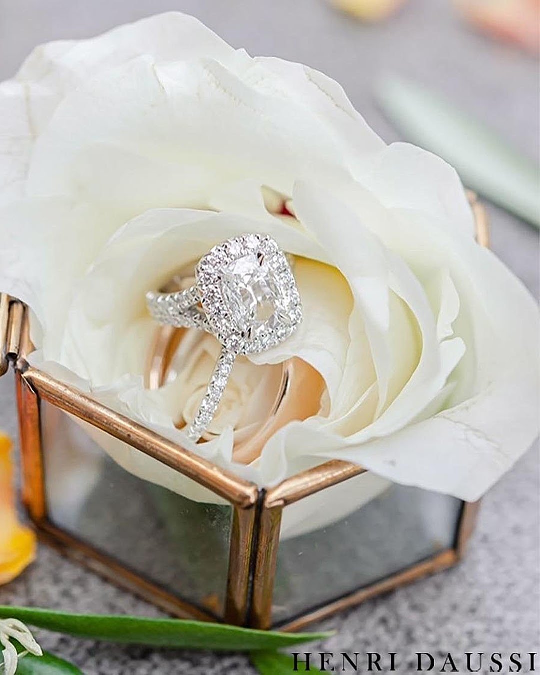 halo engagement rings diamond split pave band white gold