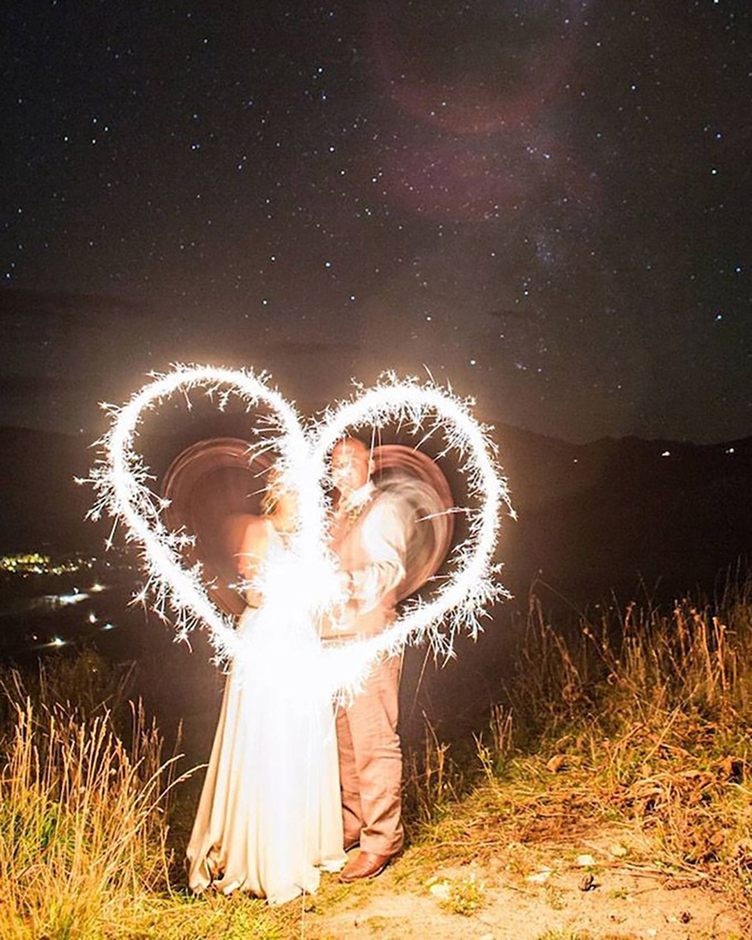 heart wedding photos brigt heart fireworks luckypennyevents