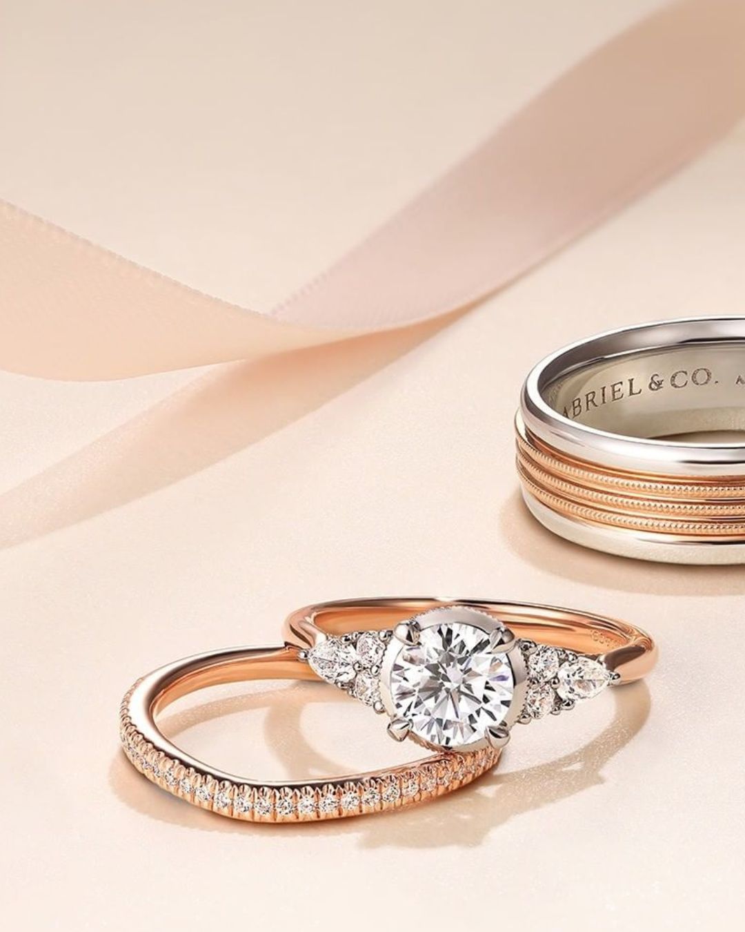 modern wedding rings women rose gold rings2