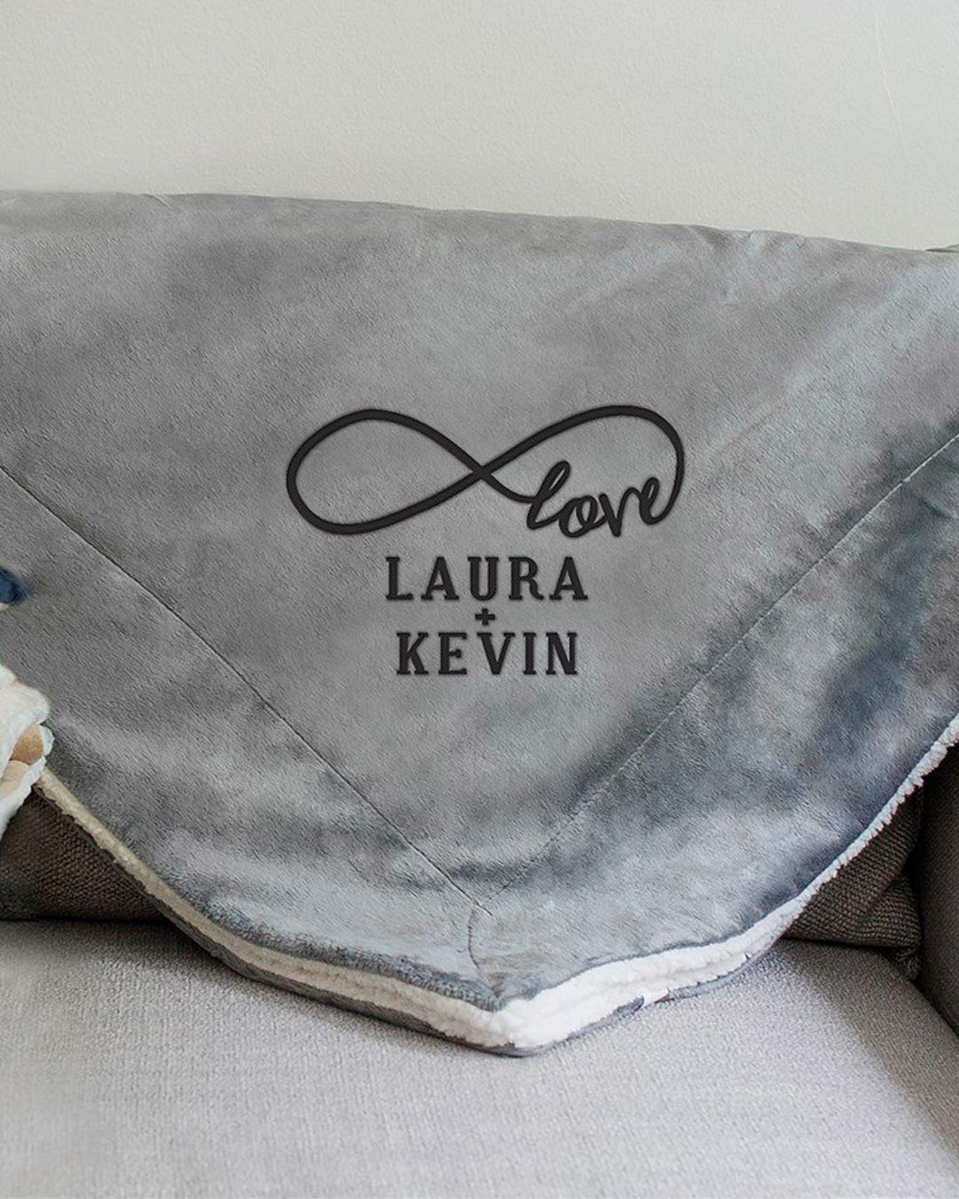 personalized wedding gifts embroidery blanket