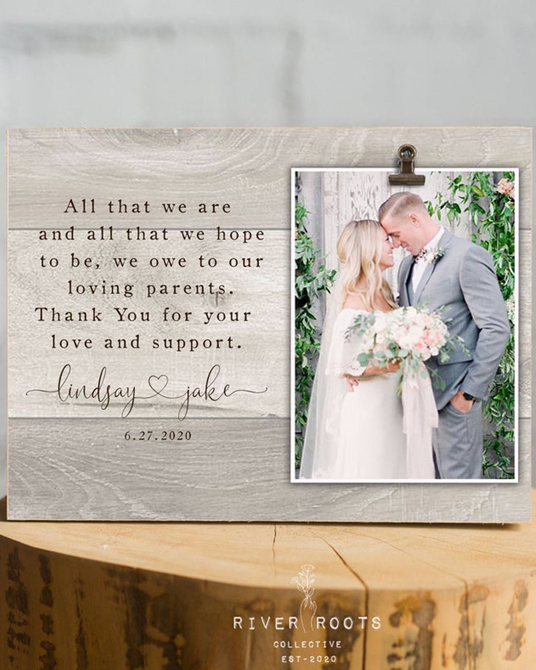 personalized wedding gifts parents weding frame