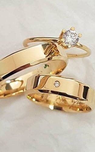 top engagement ring ideas simple gold ring wedding bands set