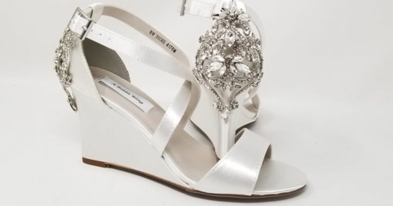 glitter wedges wedding