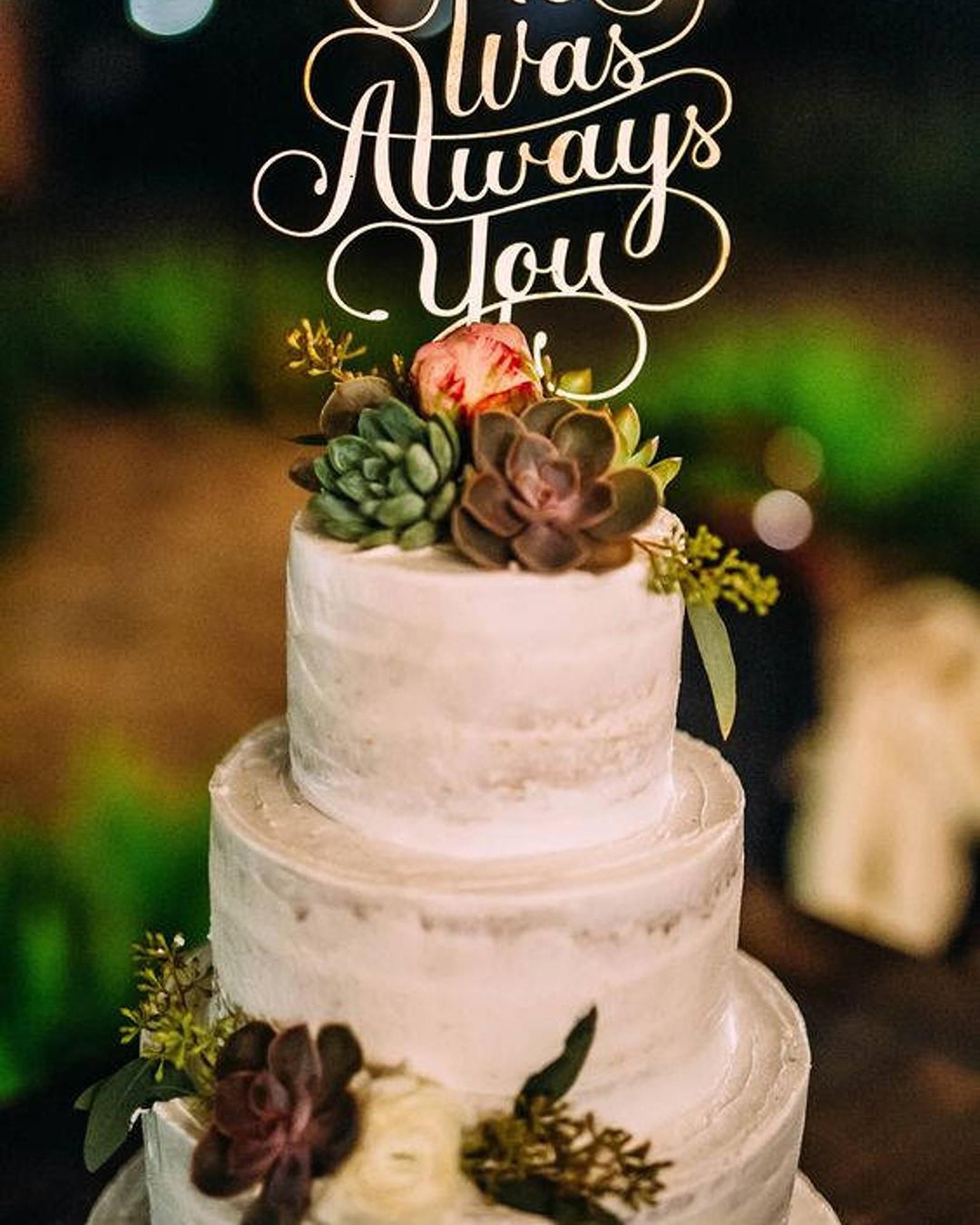 beautiful wedding cakes toppers script flowers cindy lee photo