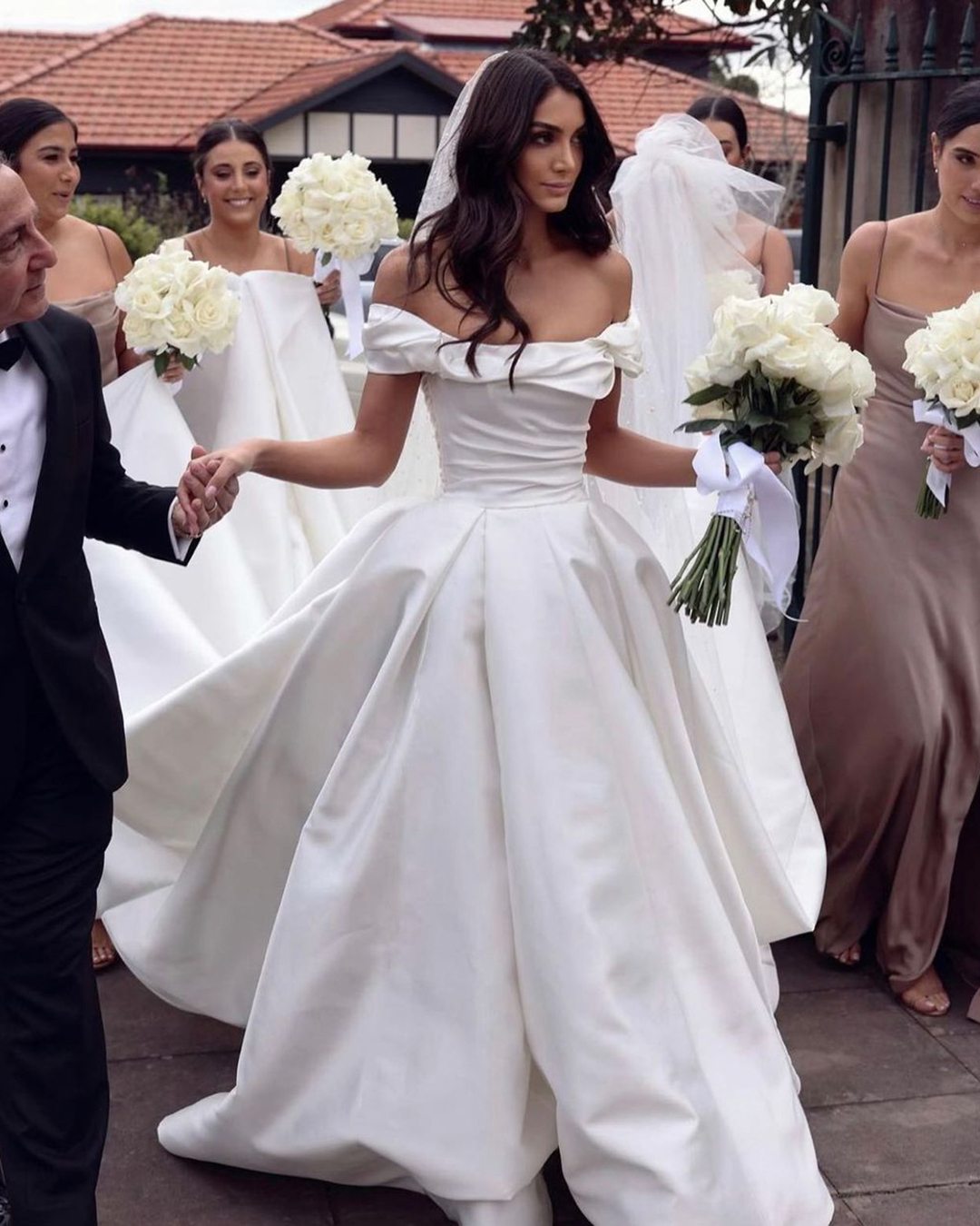 bridal dresses simple ball gown off the shoulder steven_khalil