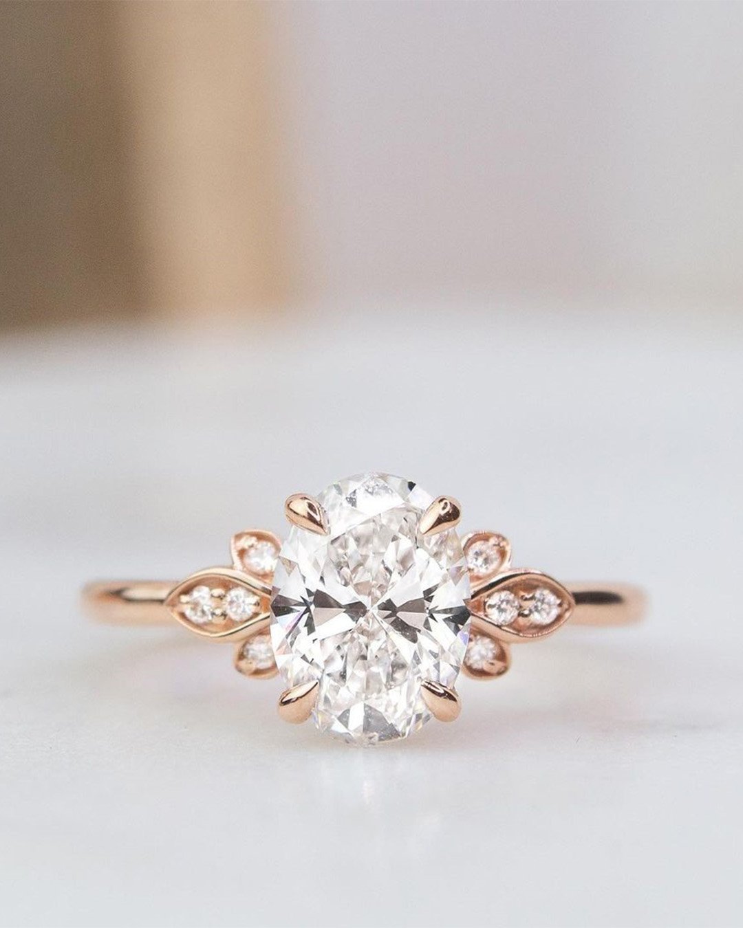 brilliant earth engagement ring rose gold ring unique oval cut