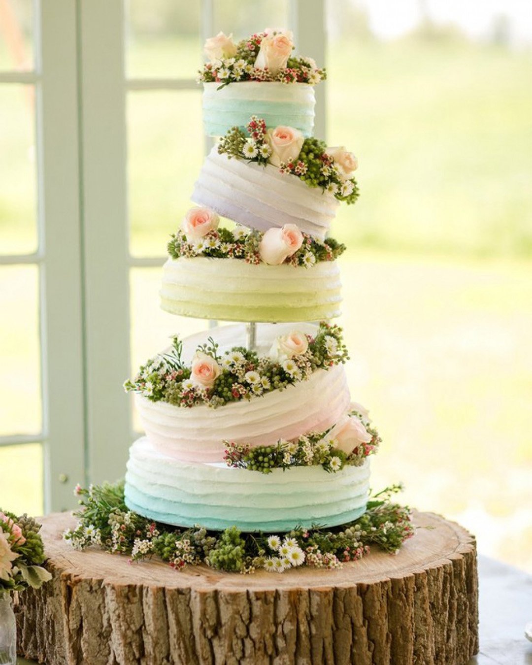 buttercream wedding cakes colorful wedding cakes
