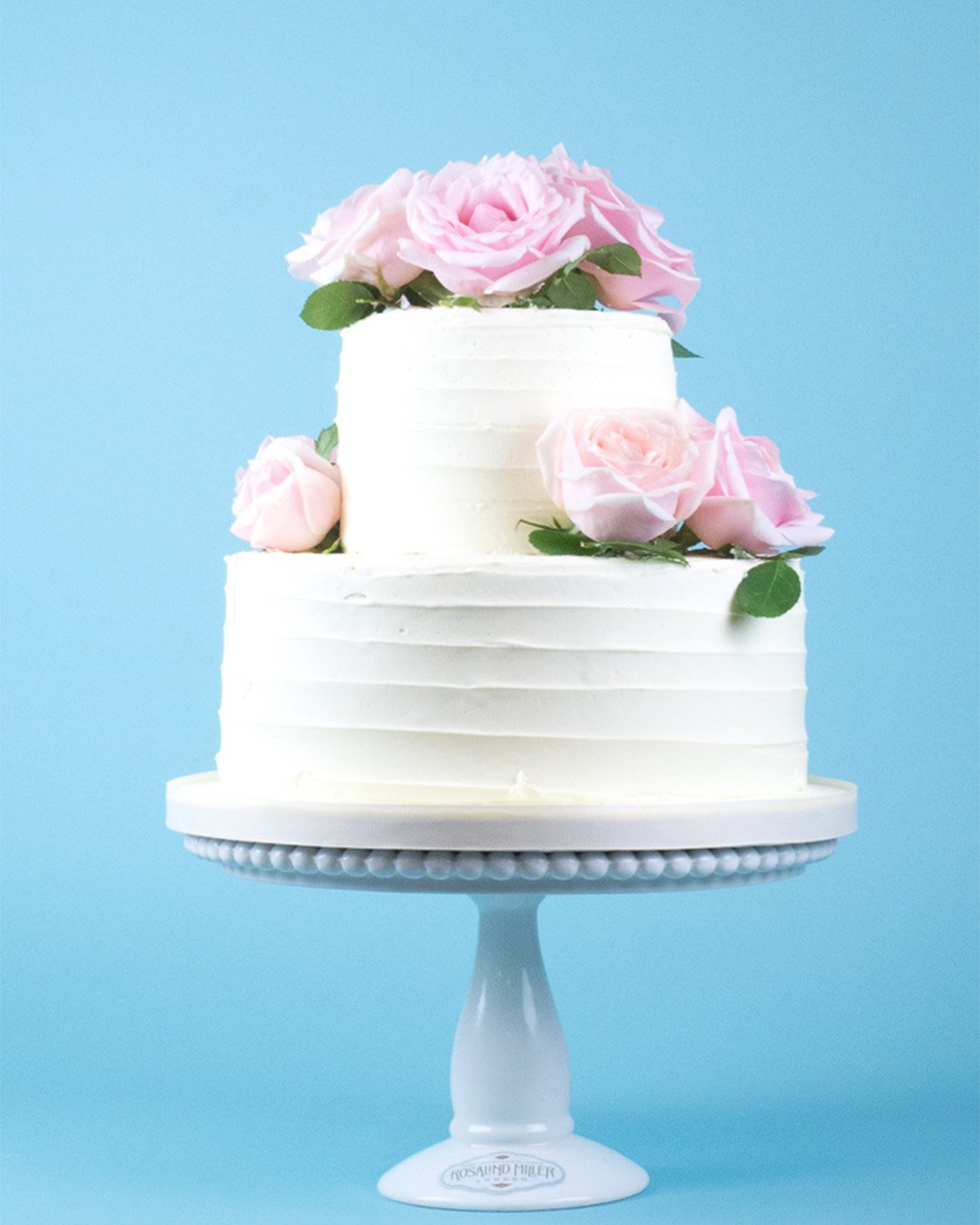 buttercream wedding cakes with fresh flowers