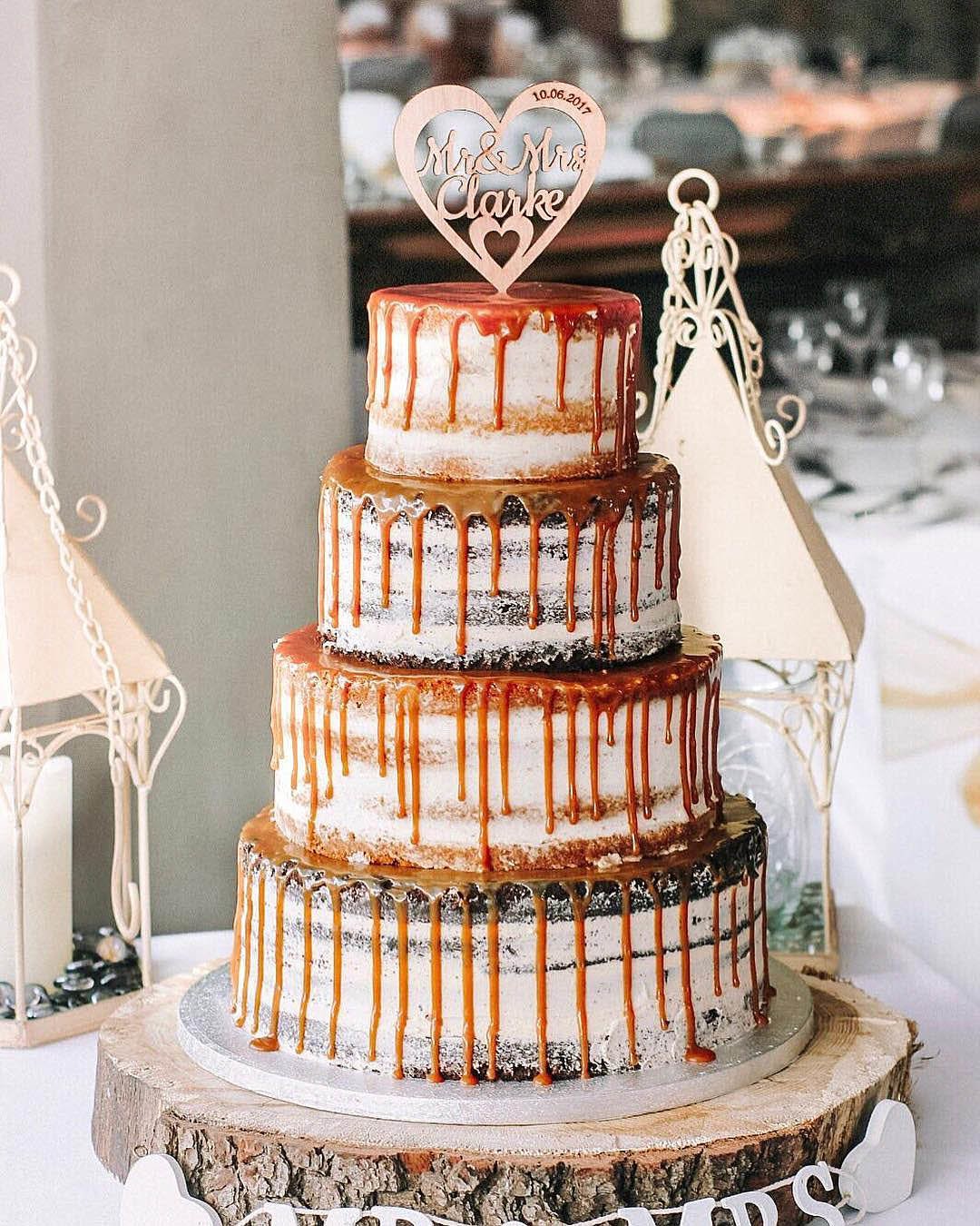 drip wedding cakes drip caramel