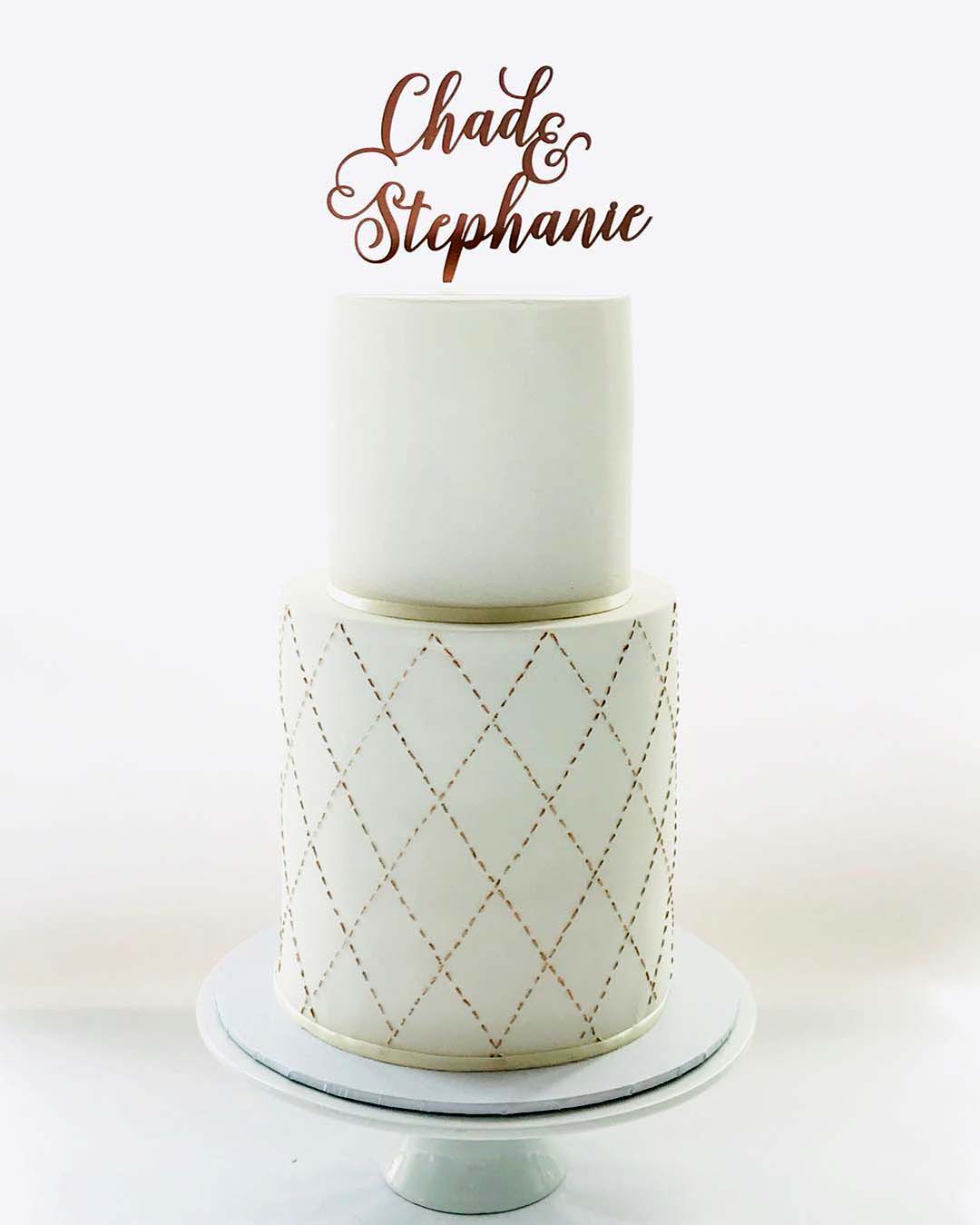 engagement party cakes tall simple white iconic.cake