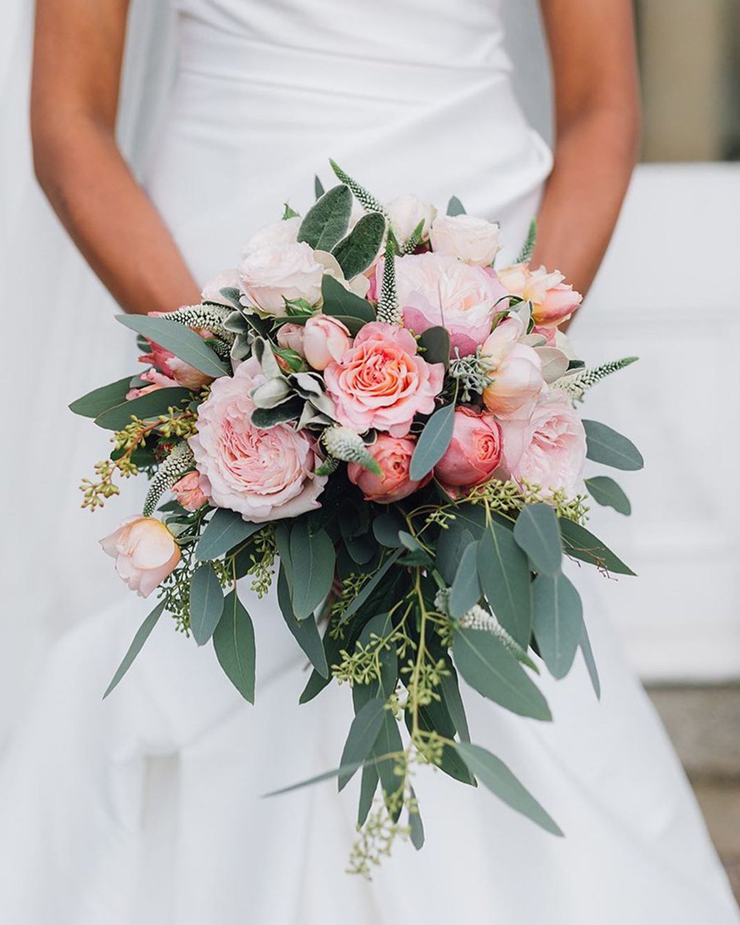gorgeous summer wedding bouquets with greens colored flower flowersbyeve