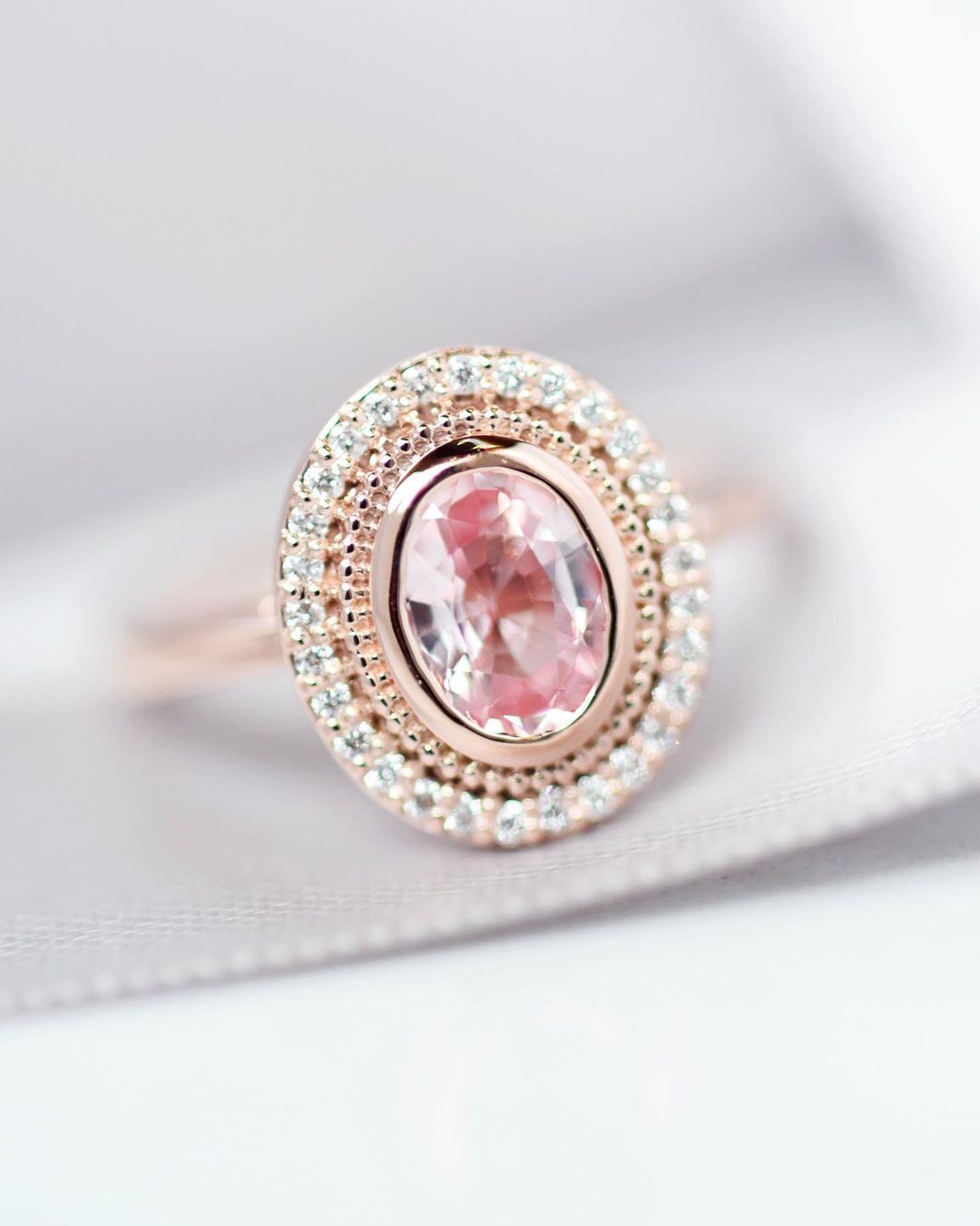 rose gold wedding rings gemstone rings