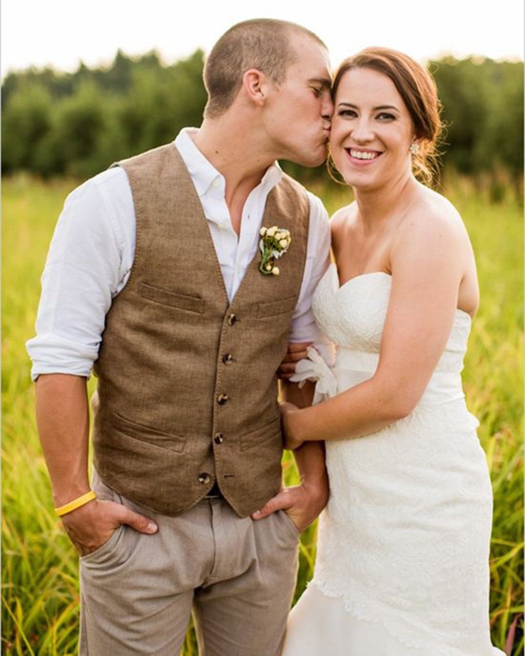 rustic groom attire khakis country the burks chelsey boatwright photography