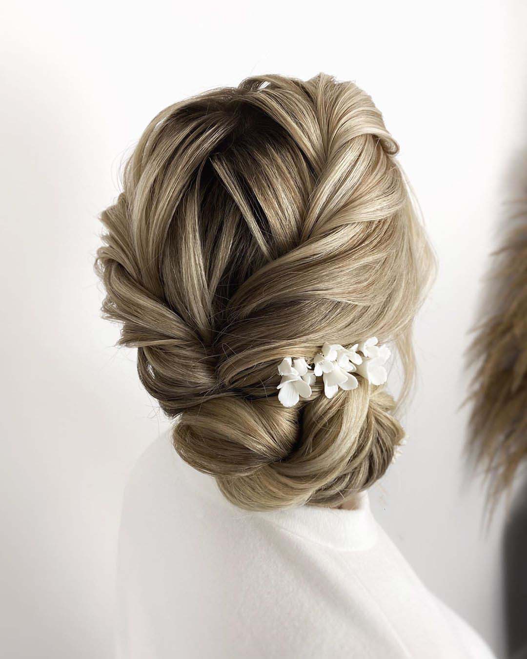 wedding hairstyles for long hair textured side bun juliafratichelli.bridalstylist