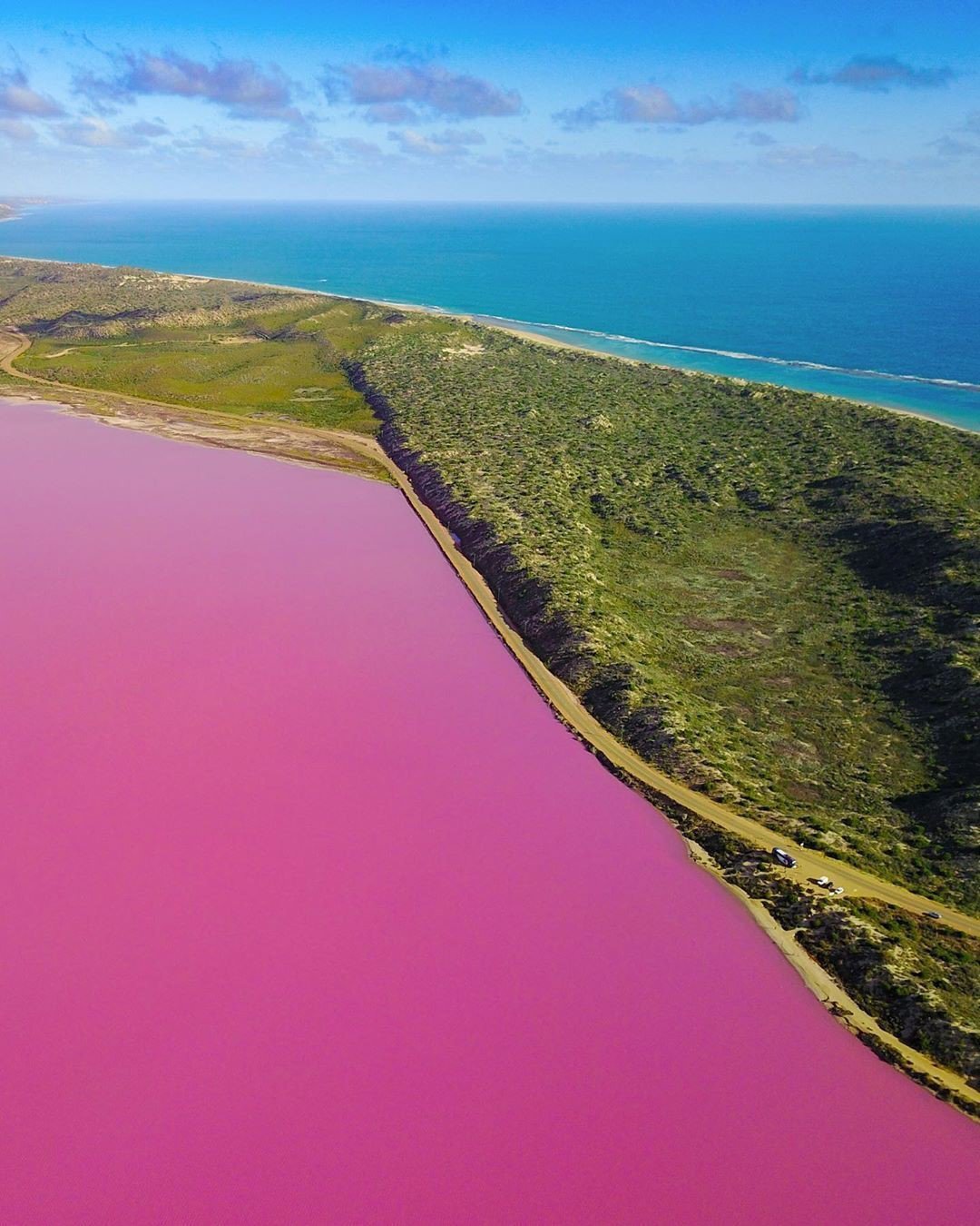 best honeymoon destinations pink salt lake matt odonoghue image