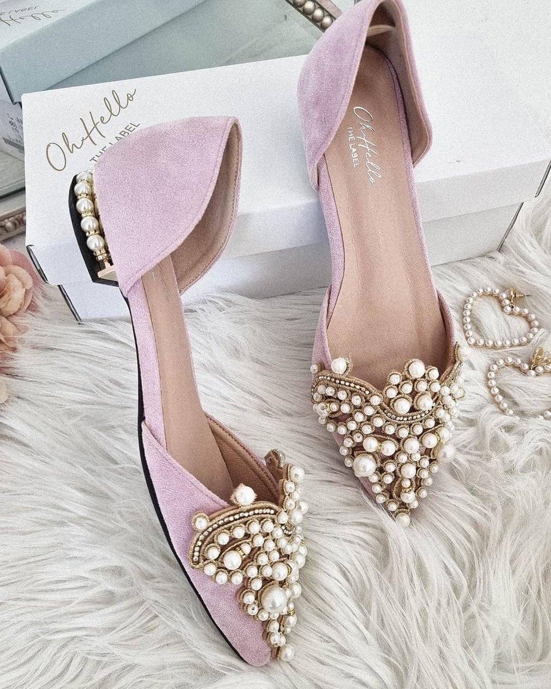 comfortable wedding shoes flats with stones blush ohhelloclothing
