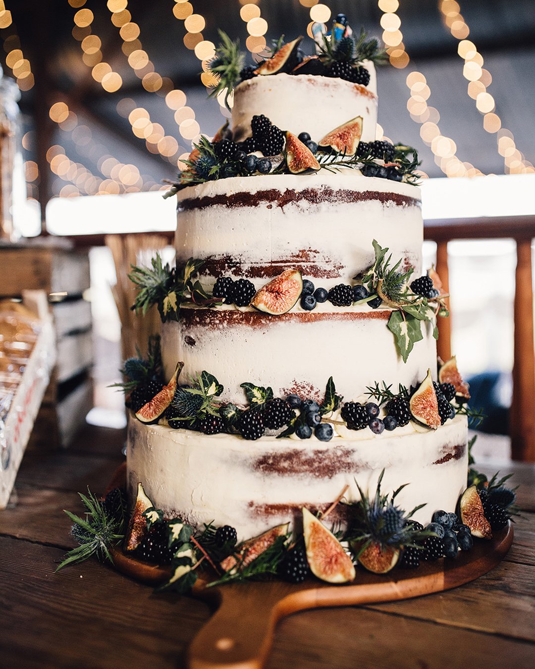fall wedding cakes naked with autumn fruits thelittlepickle