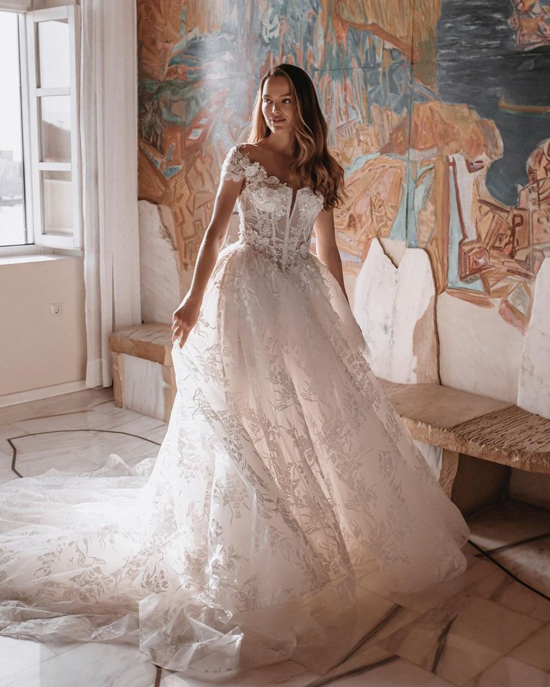 fall wedding dresses ball gown sweetheart corset lace millanova