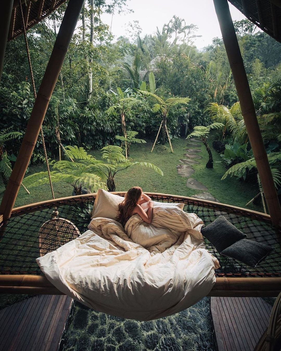 honeymoon beach bali greenery thetravellingnomads