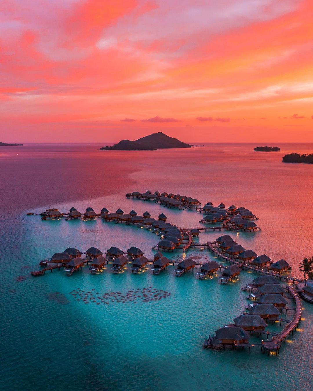 honeymoon beach bora bora sunset jeremyaustiin
