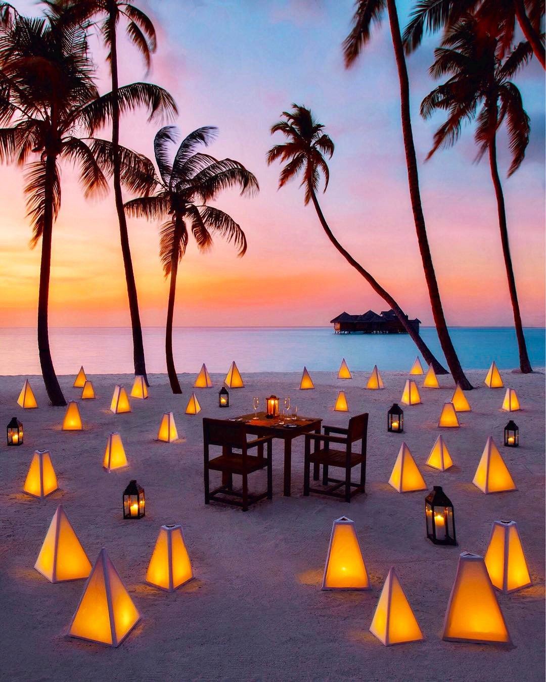 honeymoon beach romantic maldives