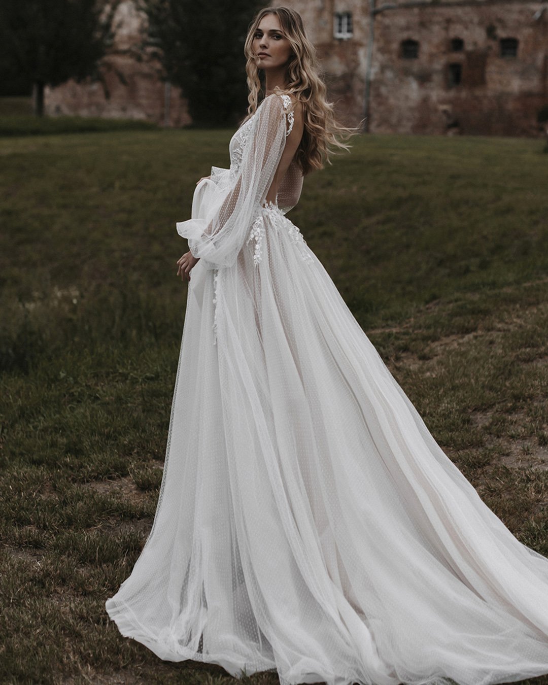 simple wedding dresses with long sleeves lace country galia lahav