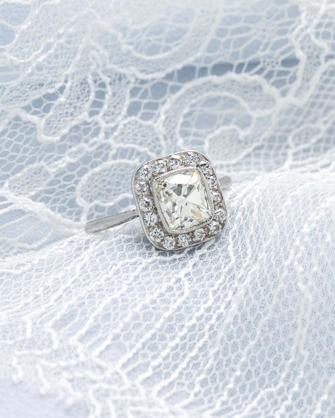 vintage engagement rings white gold rings2