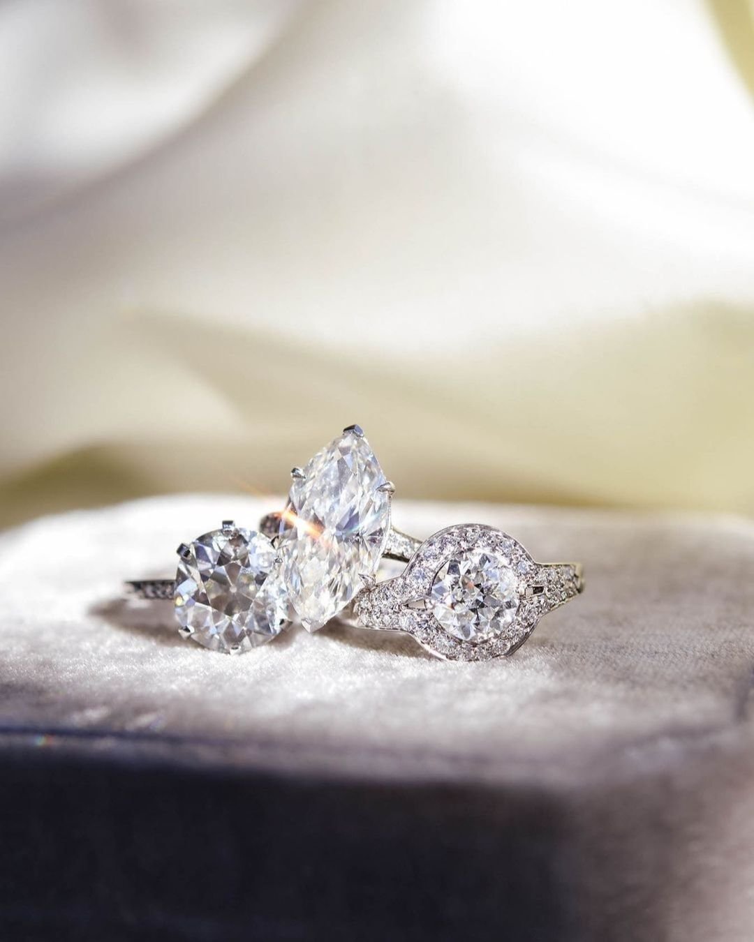 vintage engagement rings with diamonds1