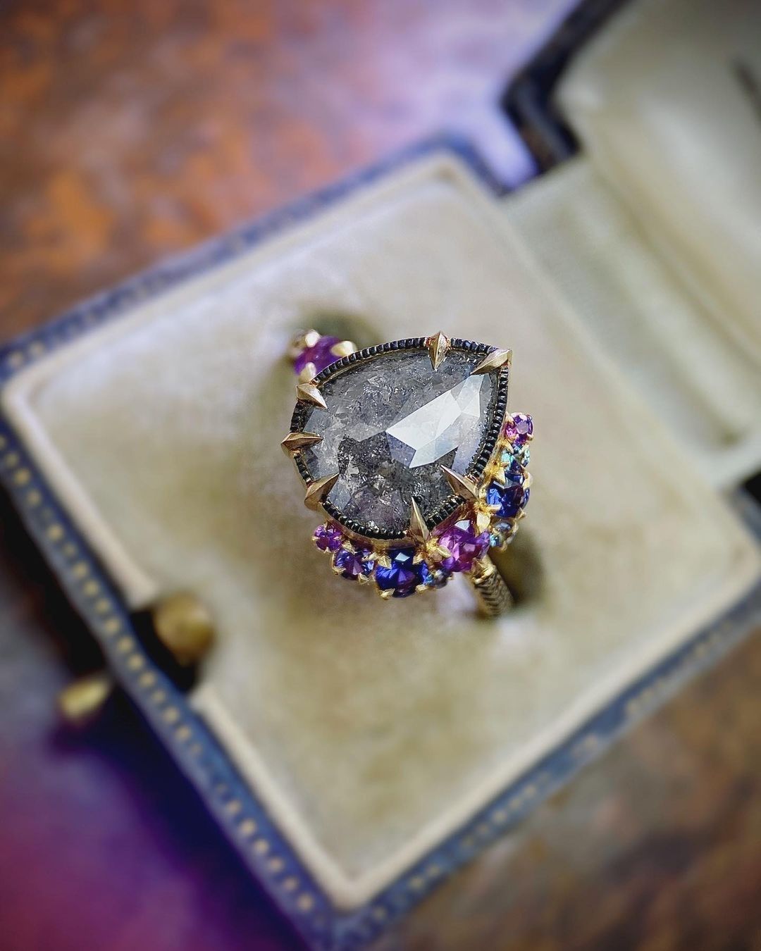 vintage engagement rings with gemstones