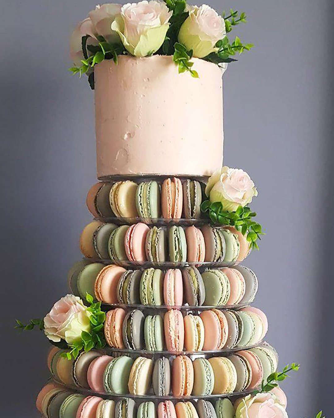 wedding cake alternatives green macarons thecakehall