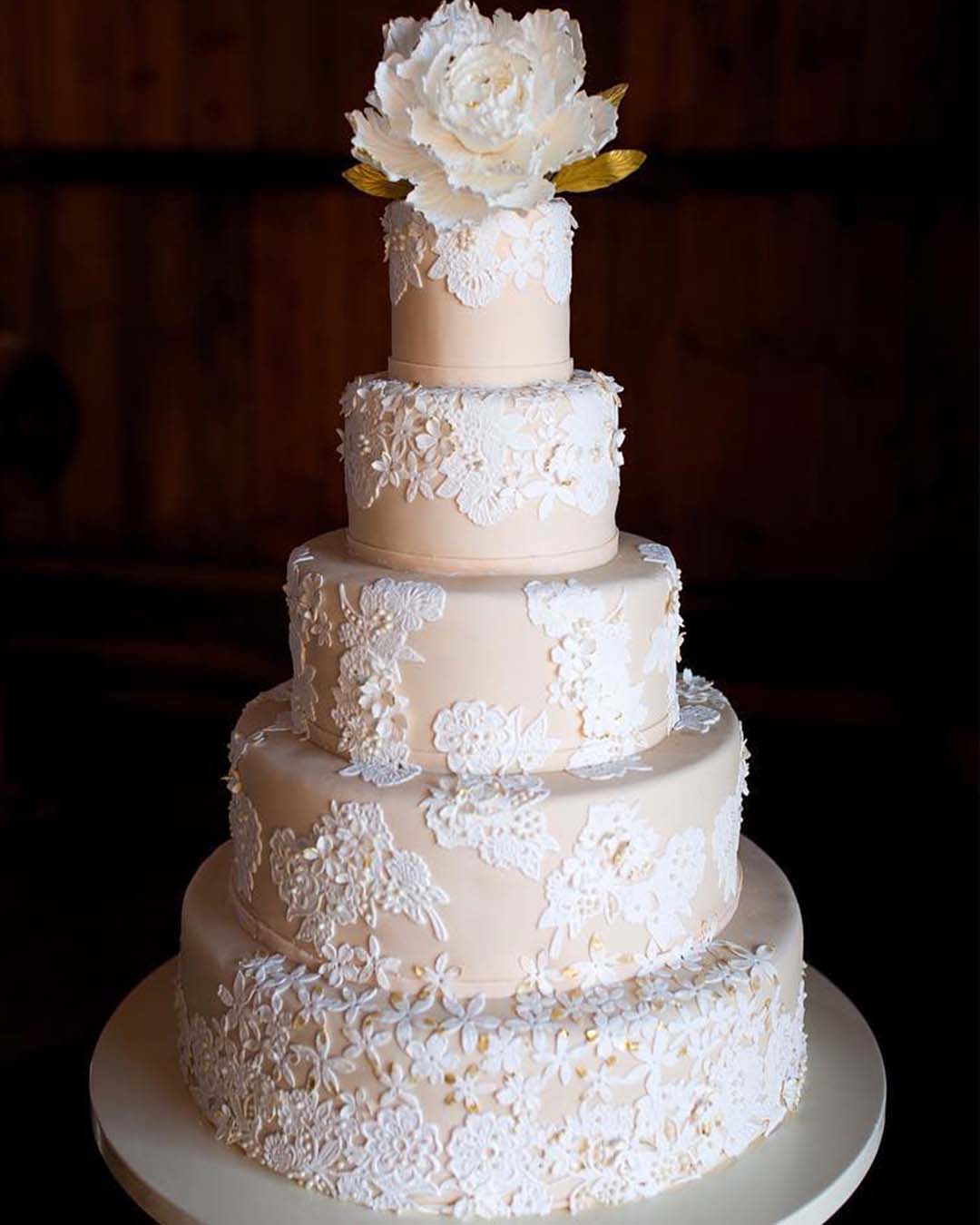 wedding cake designers elegant big tall with lace themischiefmaker