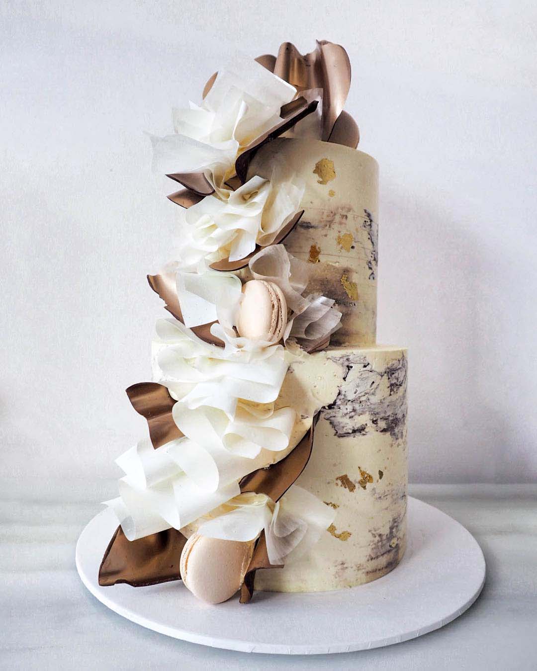 wedding cake designers pastel white beige rymondtn