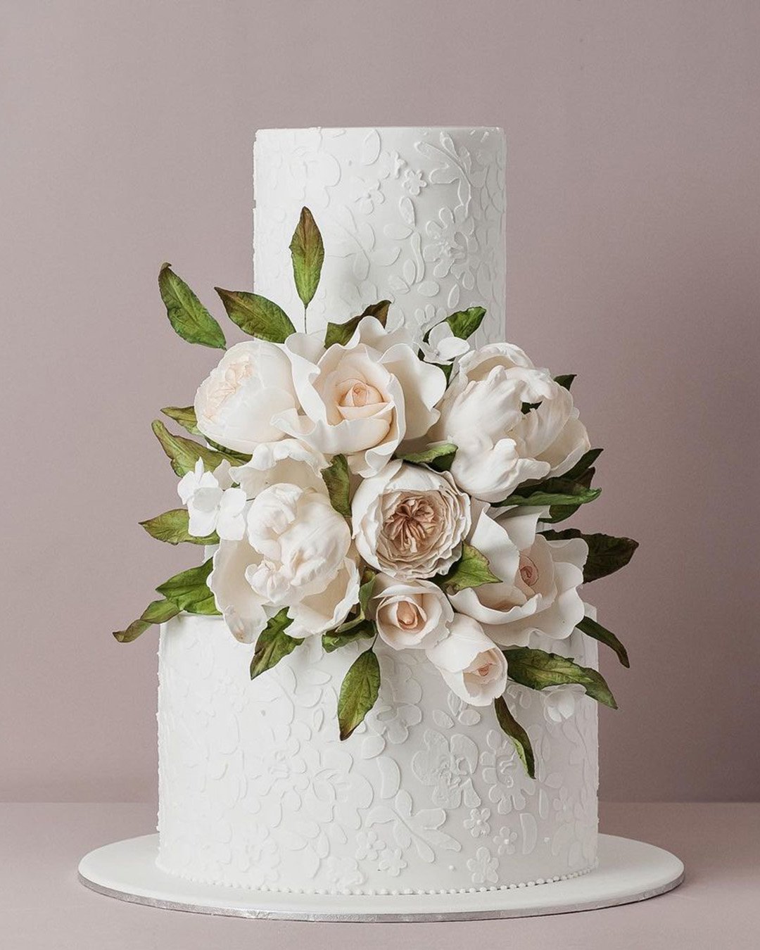 wedding cake designers white elegant with flowers cake_ink