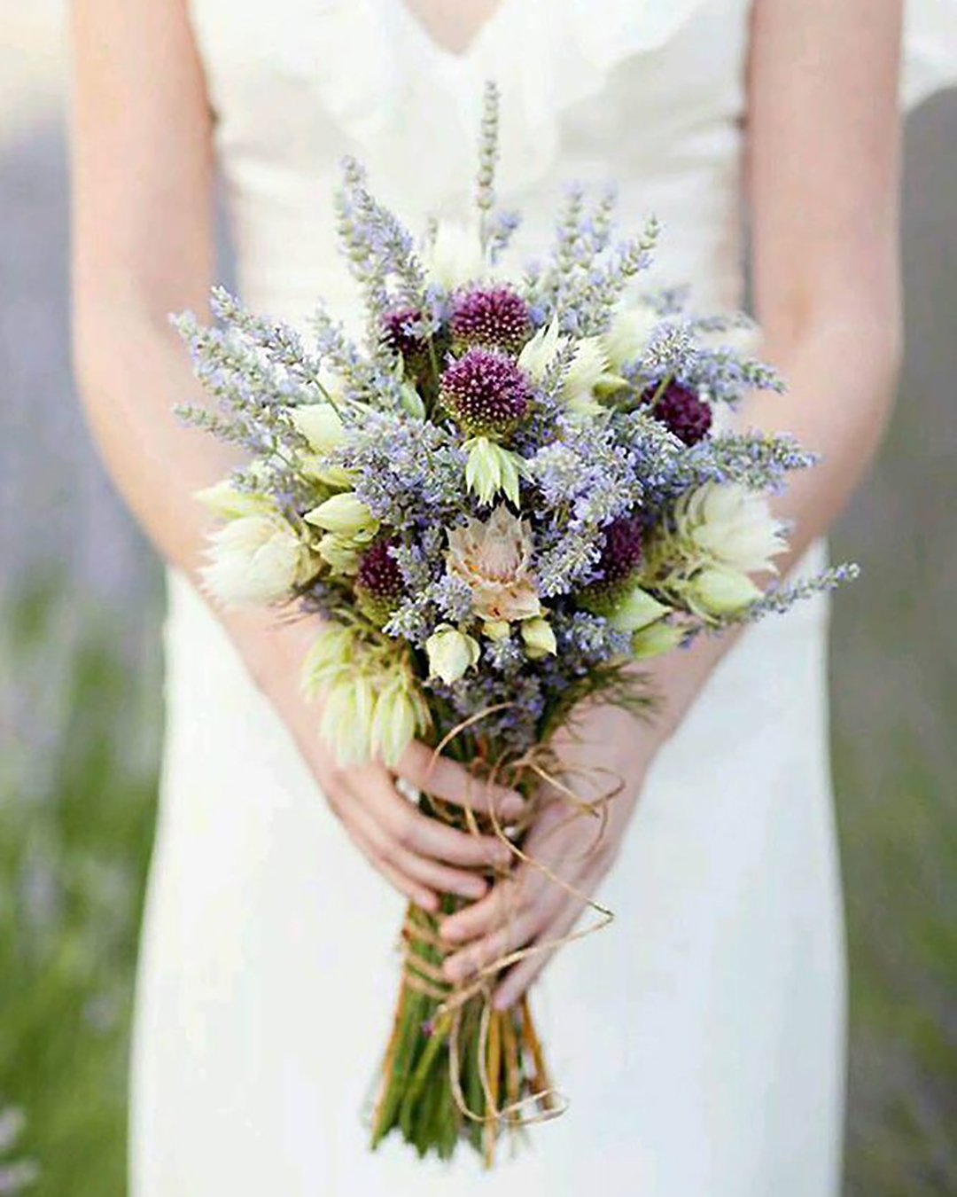 wildflower wedding bouquets with lavender and white flowers kt merry photography